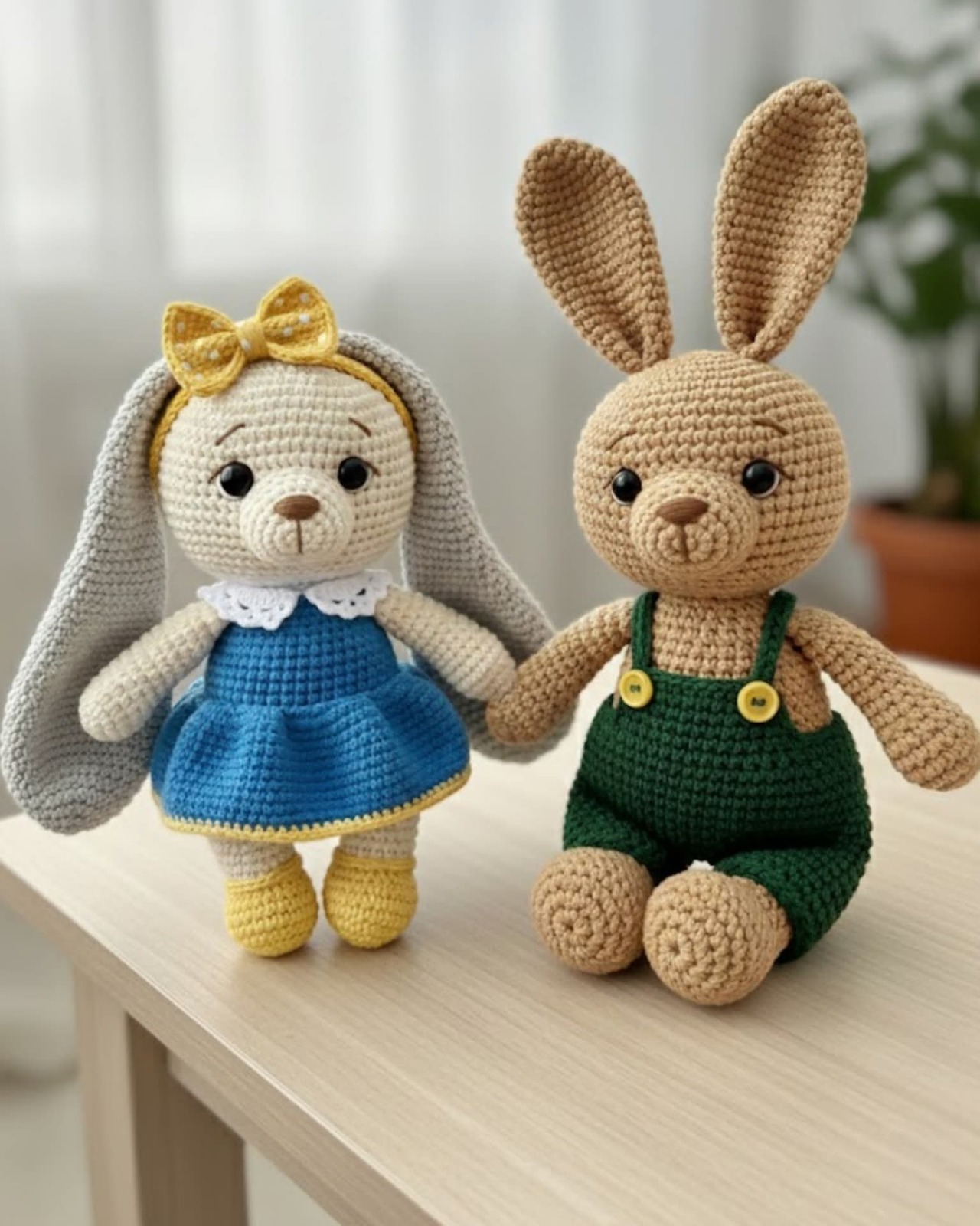 Crochet bunny toys